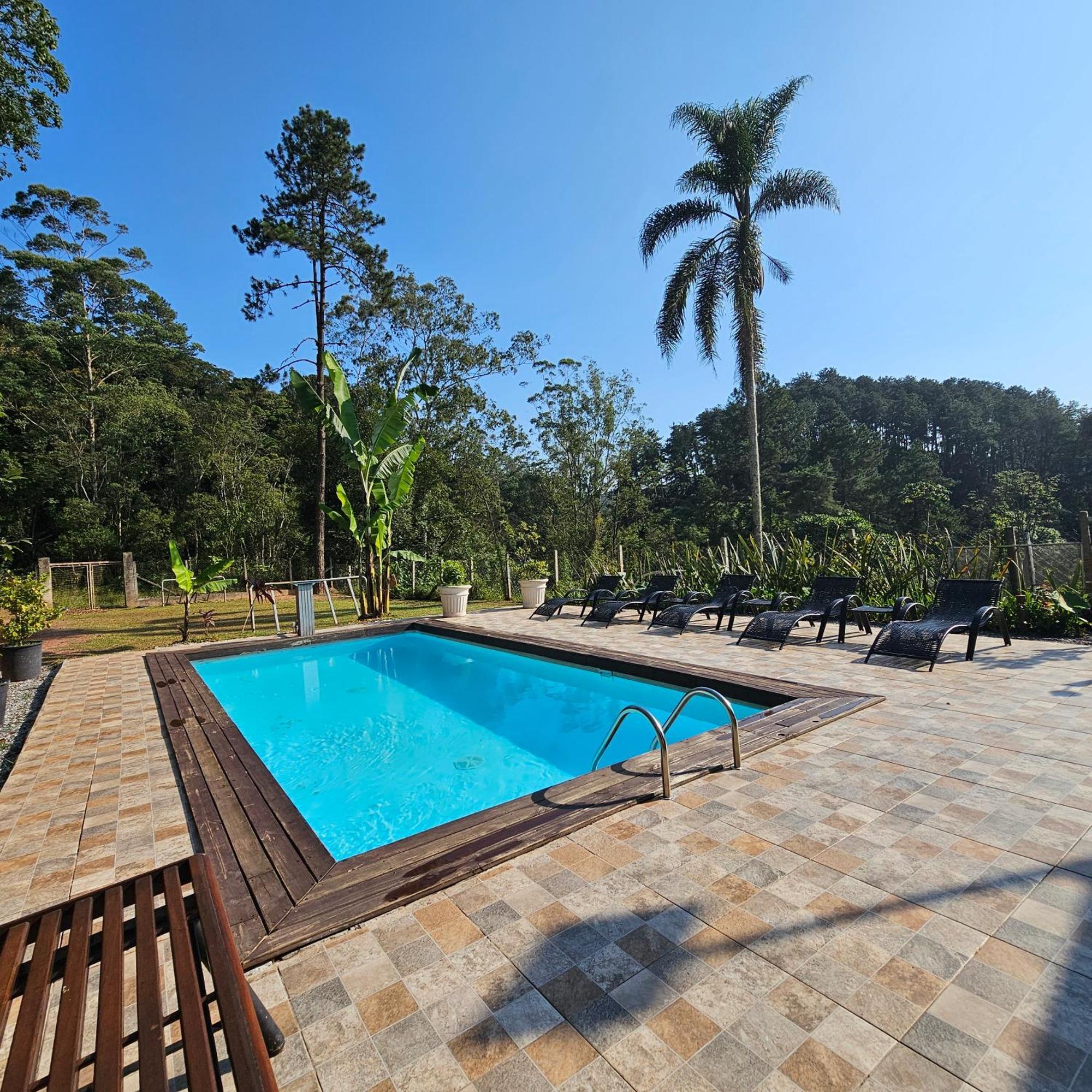 Piscina Aquecida 65Km De Sao Paulo Capital Sitio Chacara Casa Juquitiba Buitenkant foto