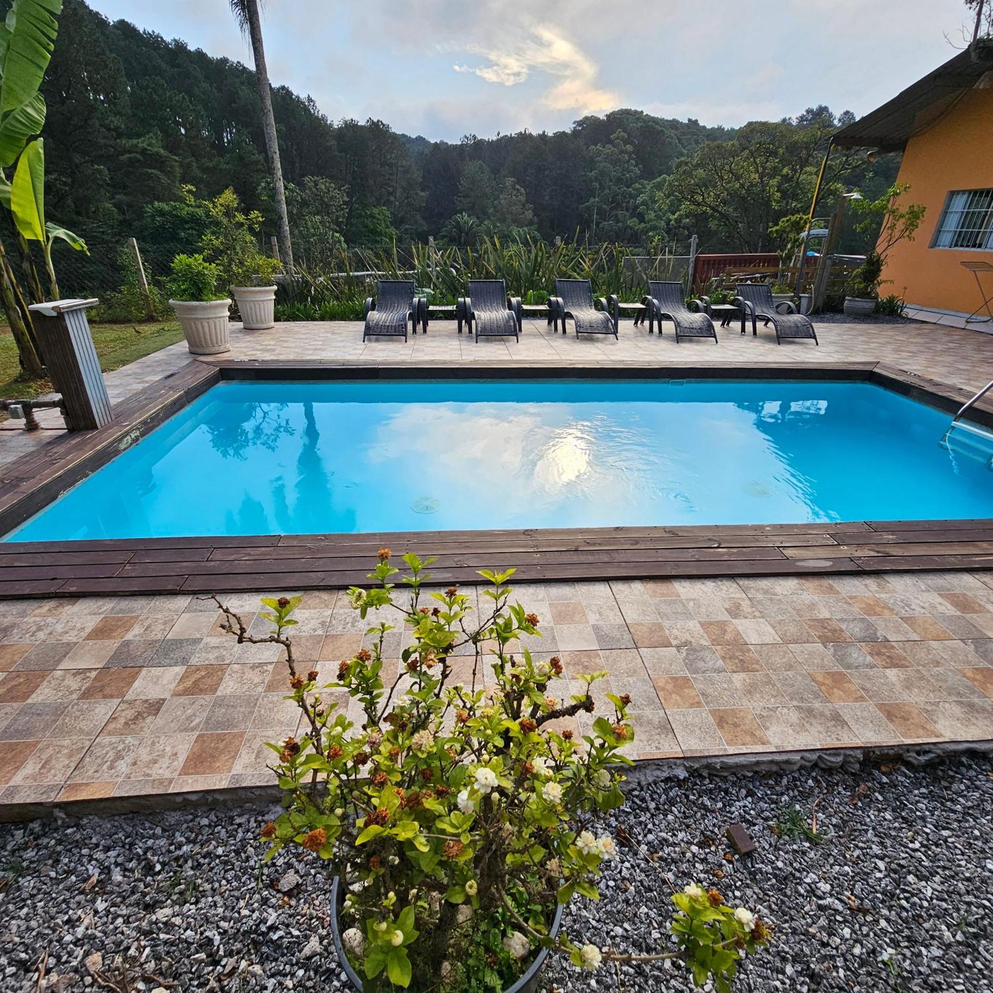 Piscina Aquecida 65Km De Sao Paulo Capital Sitio Chacara Casa Juquitiba Buitenkant foto